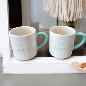 Set of Te Quiero (I Love You) Coffee Mugs